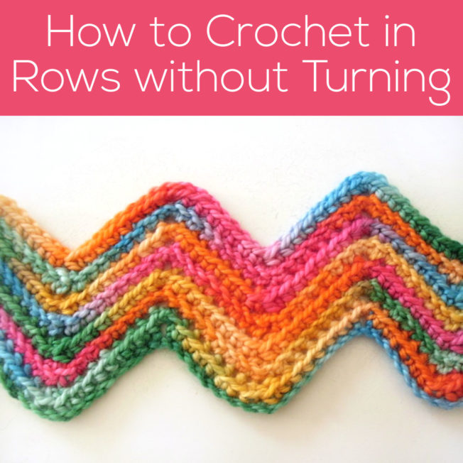 How To Crochet In Rows Without Turning Shiny Happy World