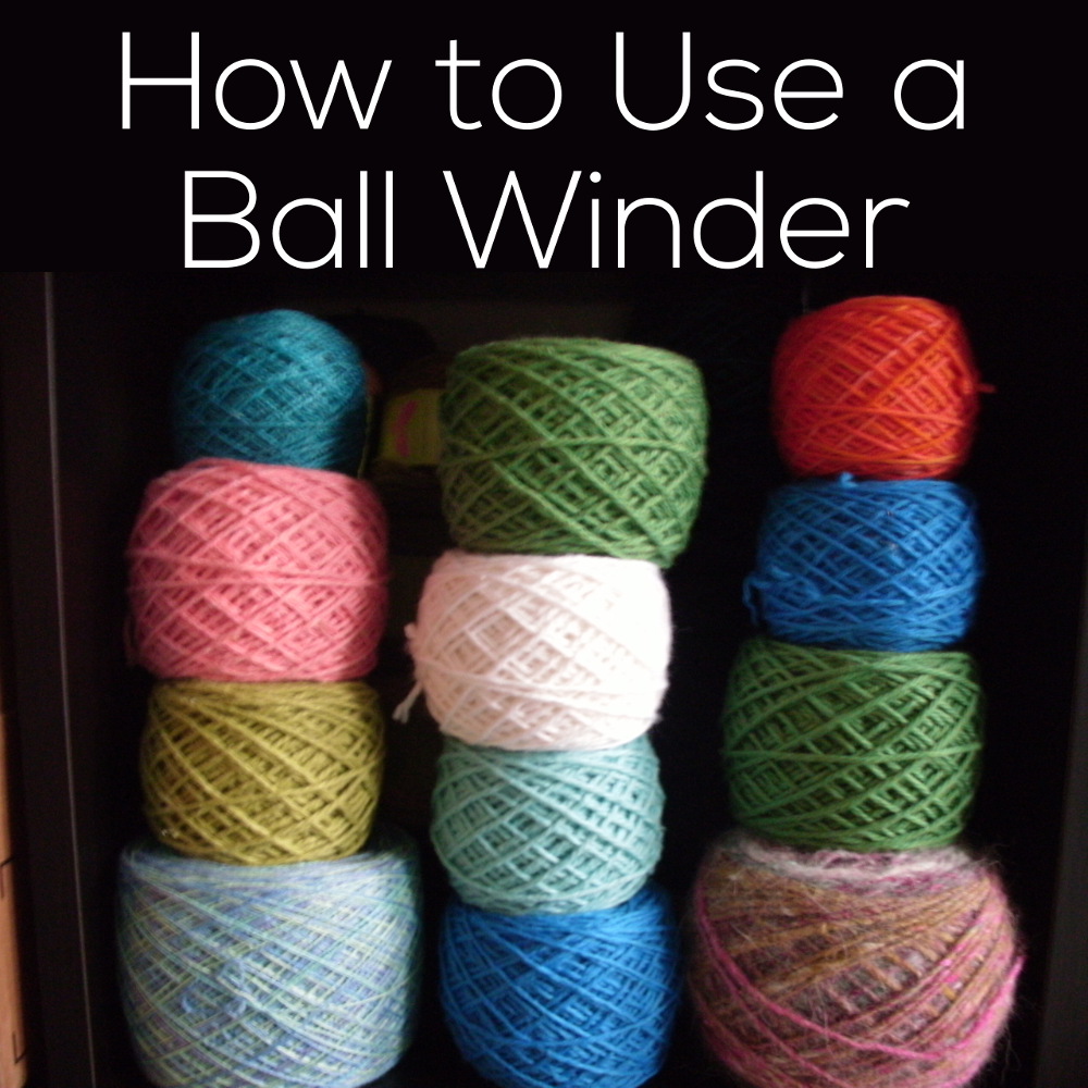 winding wool into balls