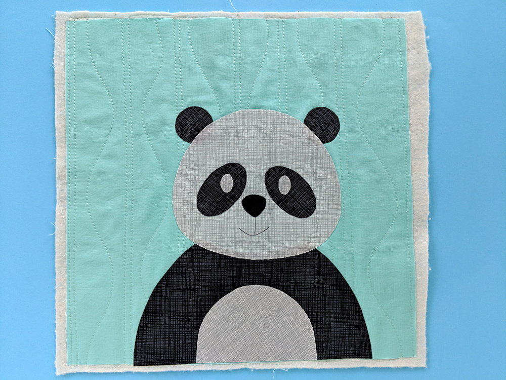 Penelope Panda - A Free Applique Pattern 