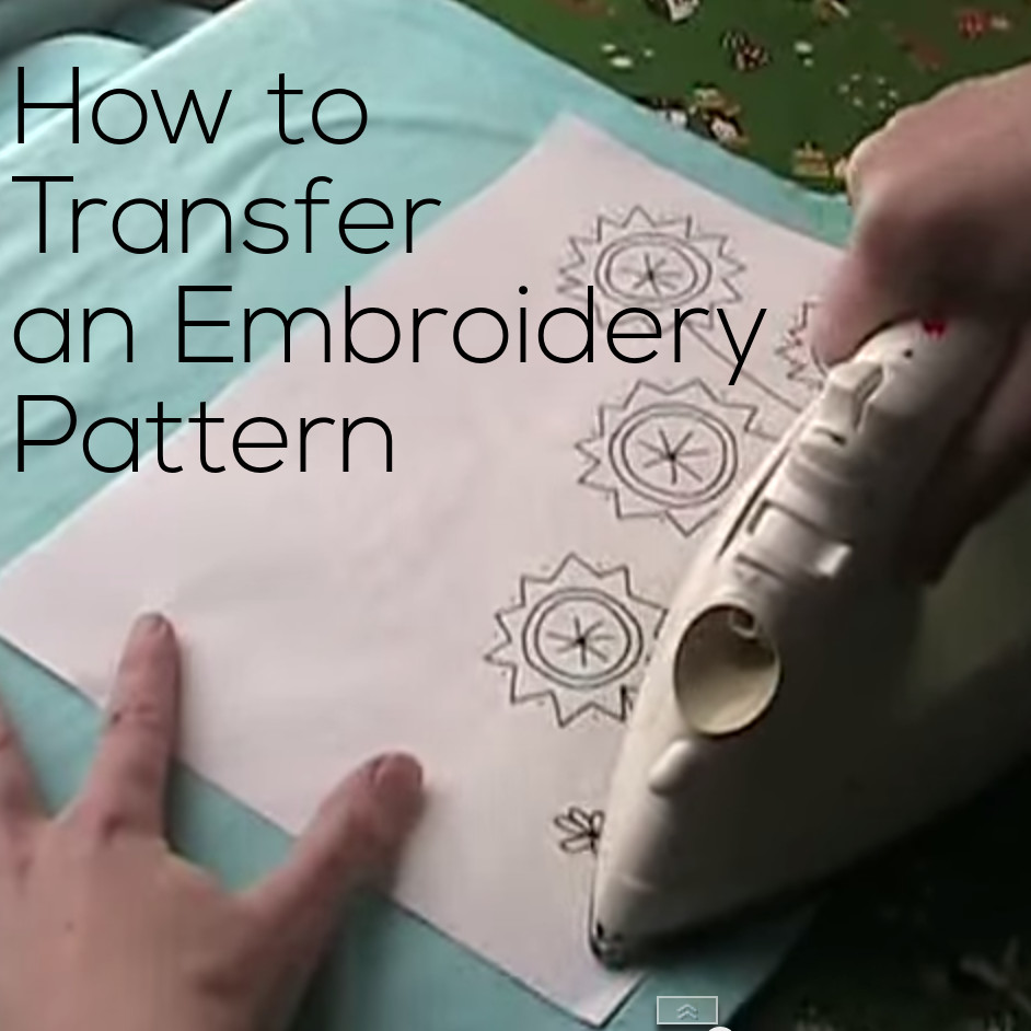 How to Transfer Embroidery Patterns onto Dark Fabric