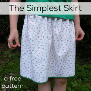 The Simplest Skirt Pattern - Shiny Happy World