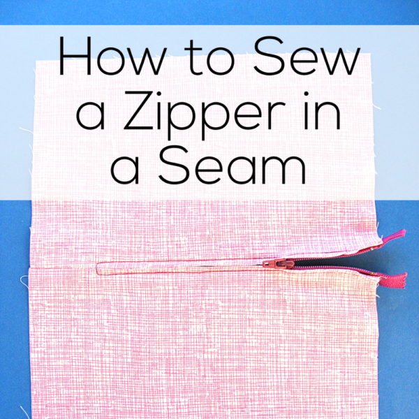 How to sew a Zipper in a Seam - a video tutorial from Shiny Happy World