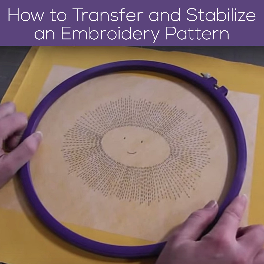 How to use stick on embroidery transfers 