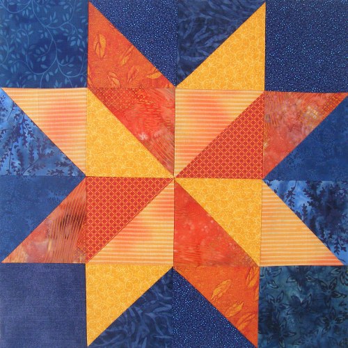 Neutron Star Quilt Block - Starry Night #4 | Shiny Happy World