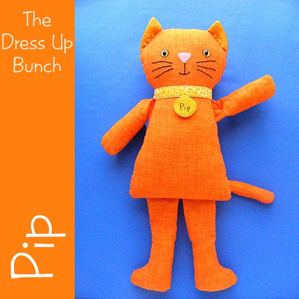 Pip - a kitty cat rag doll pattern from The Dress Up Bunch