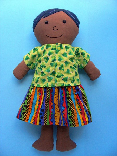 Free Pattern! A Simple Skirt for The Dress Up Bunch - Shiny Happy World