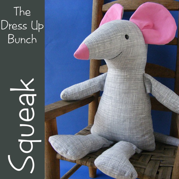 Squeak - a Dress Up Bunch Mouse Softie Pattern from Shiny Happy World