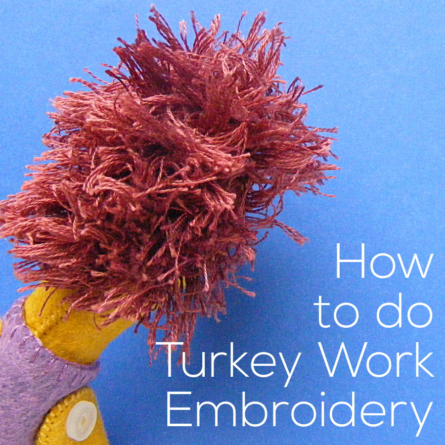 Video - How to Do Turkey Work Embroidery | Shiny Happy World