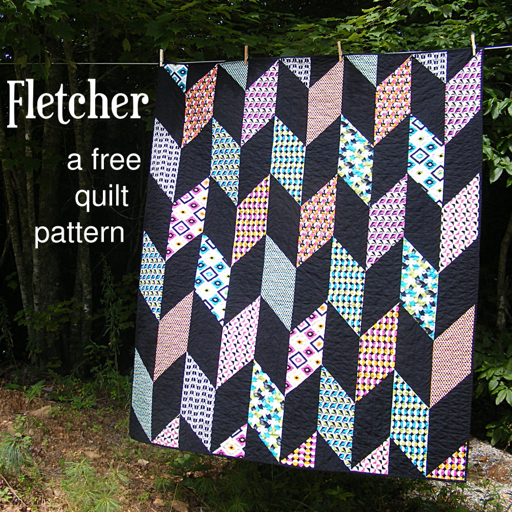 fletcher a free chevron quilt pattern shiny happy world