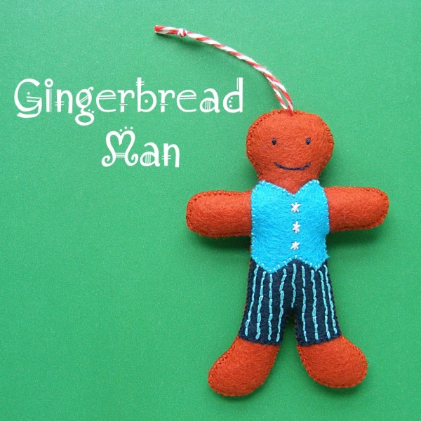 Gingerbread man Ornament from the 2014 Christmas Club pattern collection