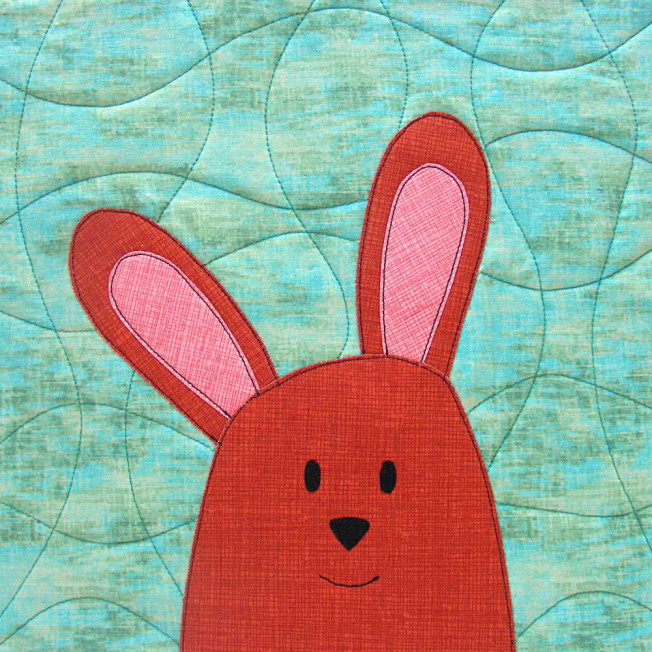 Free Bunny Applique Pattern with Fun Mix & Match Parts Shiny Happy World