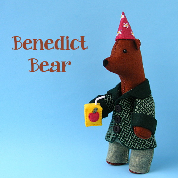 Benedict Bear - a Party Animals pattern from Shiny Happy World