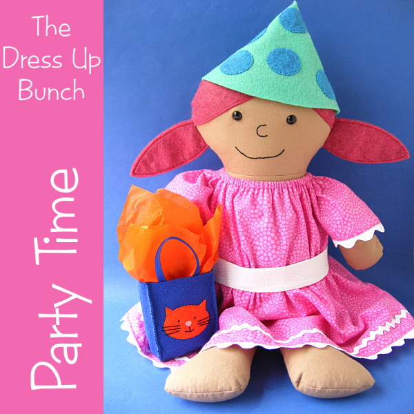 Party Time - Dress, Hat and Bag Patterns for Dress Up Bunch Dolls