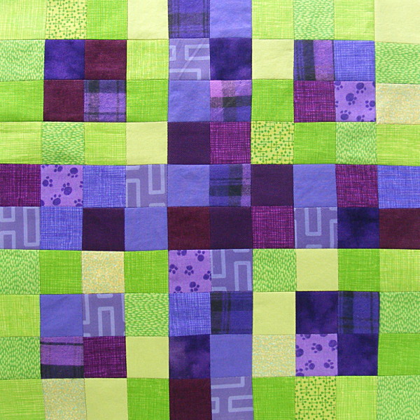 Controlled Chaos Scrap Quilt - the last block!