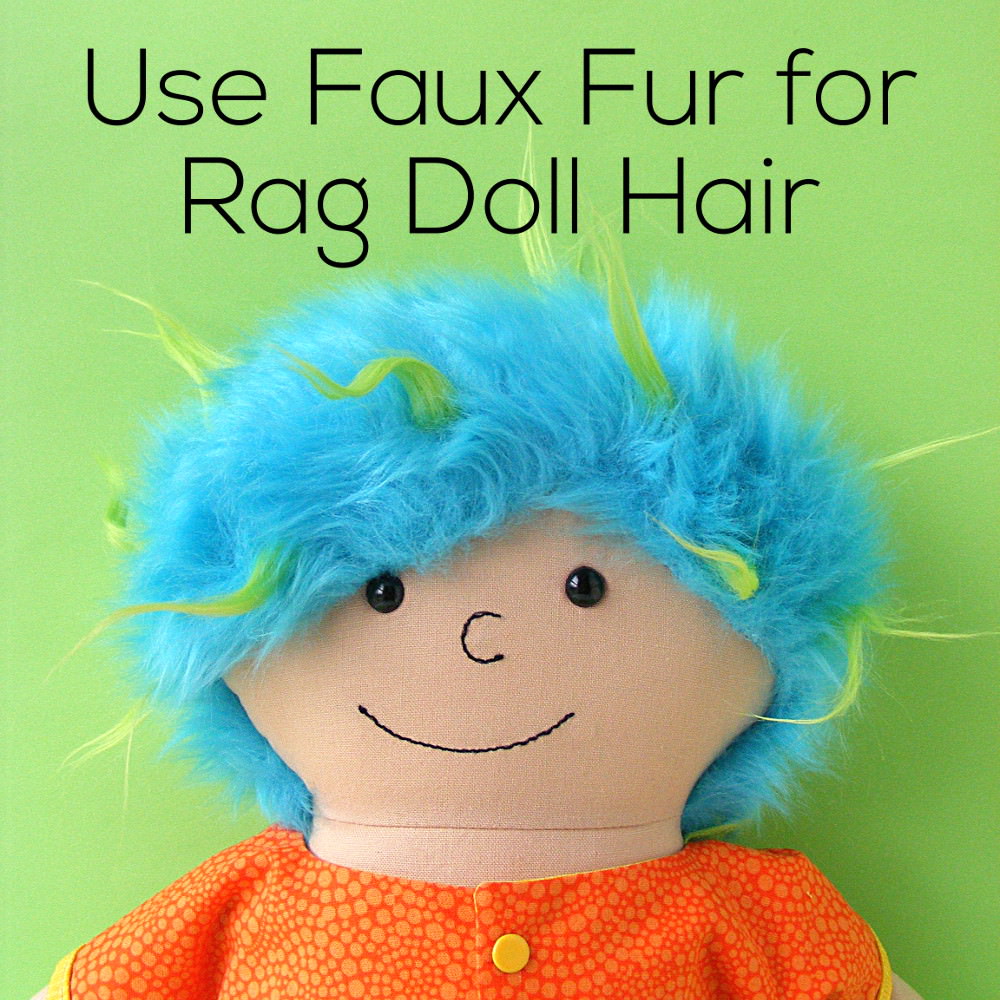 Make Extra Fun Rag Dolls with Faux Fur Hair | Shiny Happy World