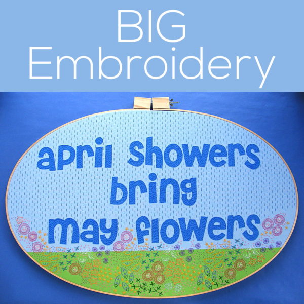 a BIG embroidery project from Shiny Happy World