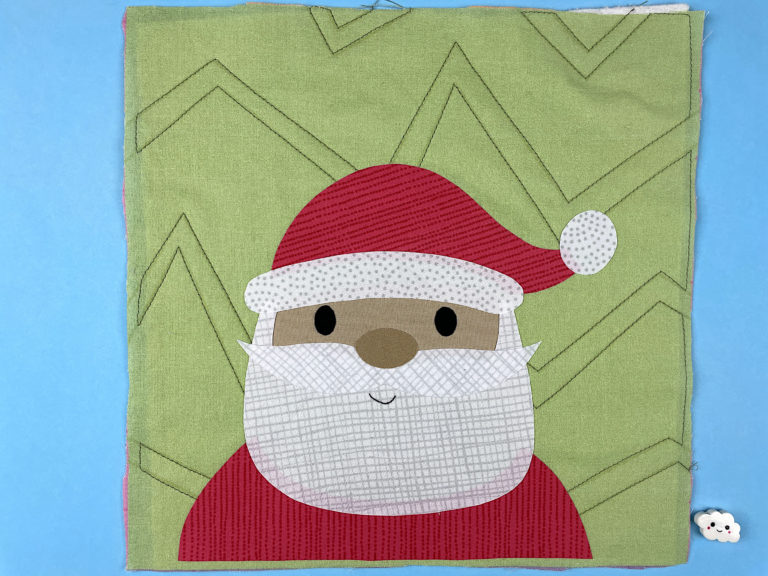 Free Santa Applique Pattern - Shiny Happy World