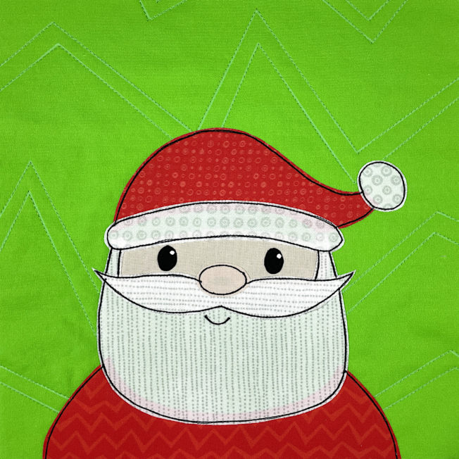 Free Santa Applique Pattern - Shiny Happy World